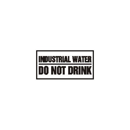 SAFETY LABEL INDUSTRIAL WATER  DO LCHL531